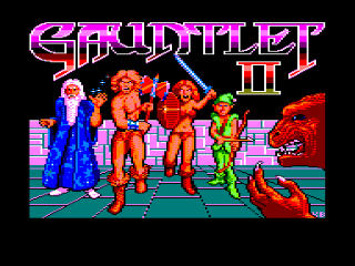 Gauntlet II title screen for Amstrad CPC
